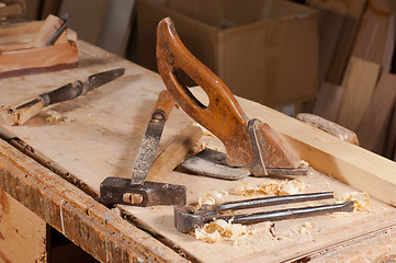 Image showing Old tools