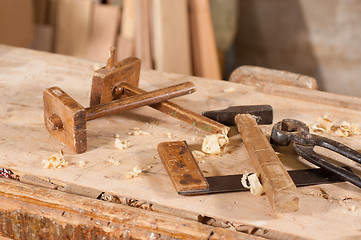 Image showing Vintage tool still life