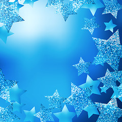 Image showing Christmas stars background 