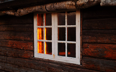 Image showing Old Cabins Window