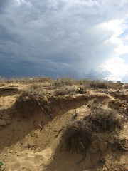 Image showing Storm and sand dunes