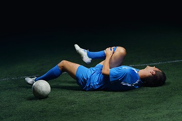 Image showing soccer injury