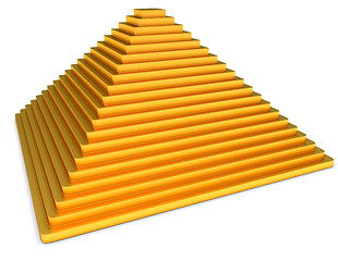 Image showing Golden pyramid