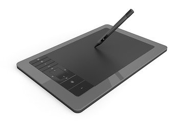 Image showing Graphic tablet with pen