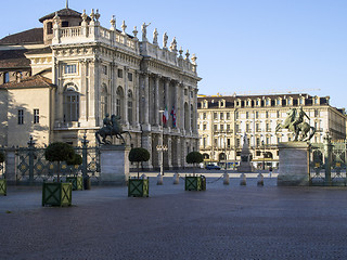 Image showing View of Piazza Castello Turin