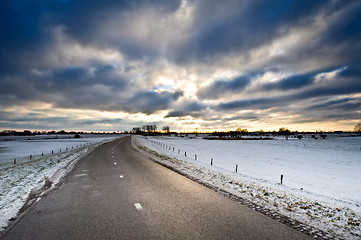 Image showing road and snow 