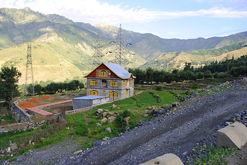 Image showing Lonely house in the landscape