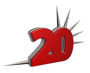 Image showing number twenty