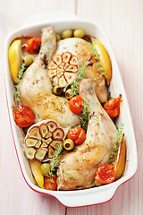 Image showing roasted drumsticks