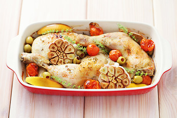 Image showing roasted drumsticks