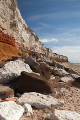 Image showing The limestone cliffs