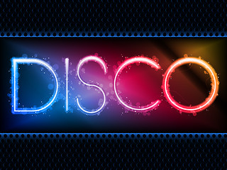 Image showing Colorful Rainbow Neon Party Background