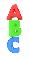 Image showing ABC Letters Isolated on White.