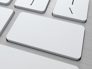 Image showing Blank Button on Modern Computer Keyboard.