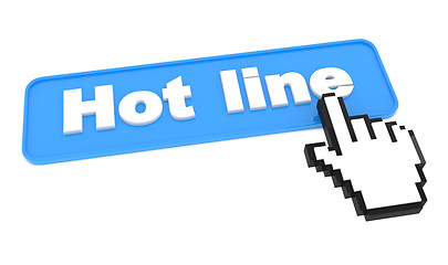 Image showing Hot Line - Web Button.