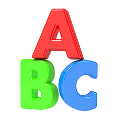 Image showing ABC Letters Isolated on White.