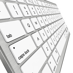 Image showing Modern Computer Keyboard