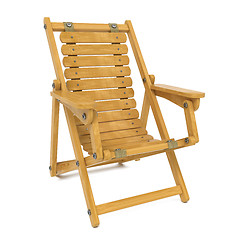 Image showing Deckchair on White Background.