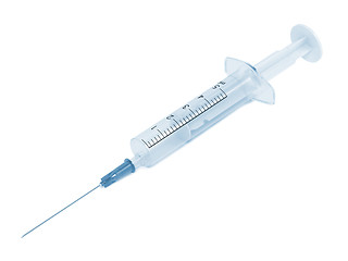 Image showing Syringe and Needle Isolated on White Background.