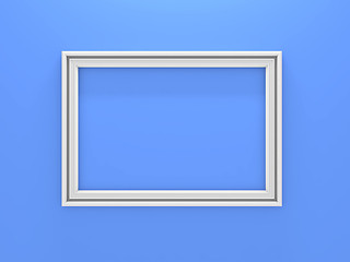 Image showing White photo frame.
