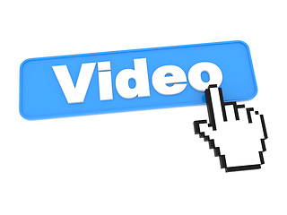 Image showing Video Button and Hand Cursor.