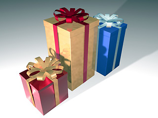 Image showing gift boxes