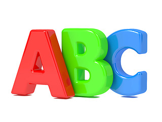 Image showing ABC Letters Isolated on White.