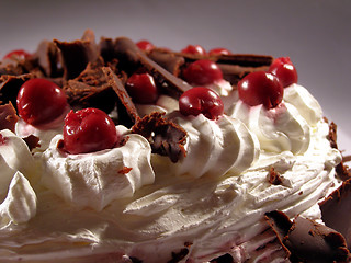 Image showing Sour cherry cake