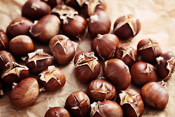 Image showing edible chestnuts