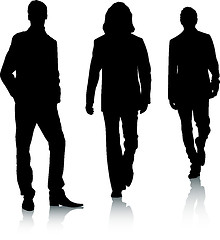 Image showing Silhouette fashion men