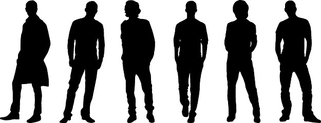 Image showing Silhouette fashion men