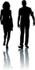 Image showing Silhouette fashion