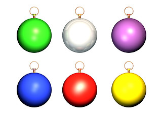 Image showing Christmas balls