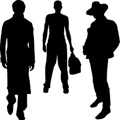 Image showing Silhouette fashion men