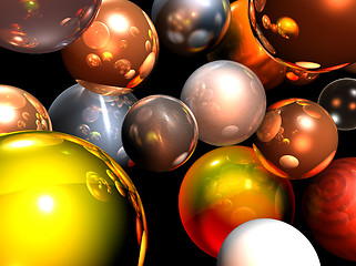 Image showing Christmas balls