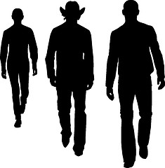 Image showing Silhouette fashion men