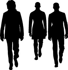 Image showing Silhouette fashion men