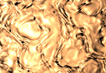 Image showing liquid golden object