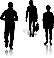 Image showing Silhouette fashion men