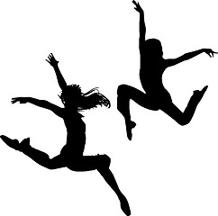 Image showing Jump teenagers