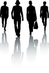 Image showing Silhouette fashion men