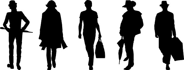 Image showing Silhouette fashion men