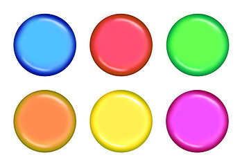 Image showing Colored buttons