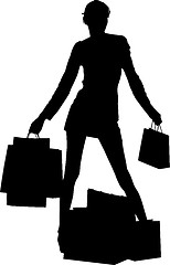 Image showing Shopping mania