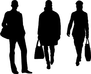 Image showing Silhouette fashion men