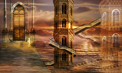 Image showing Ethereal towers