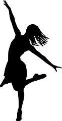 Image showing Dancer silhouette