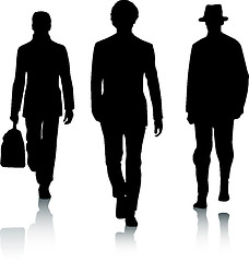 Image showing Silhouette fashion men