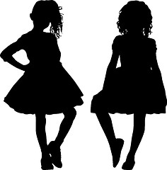 Image showing Silhouettes of teen