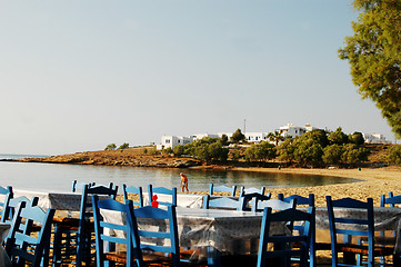 Image showing greek islands beach